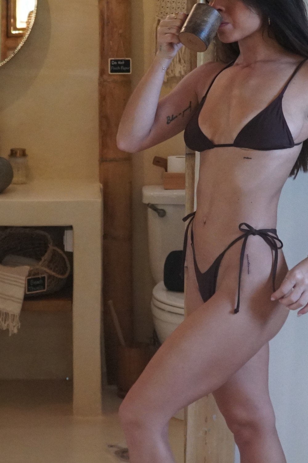 Micro String Bikini Top & Bottom - Reversible