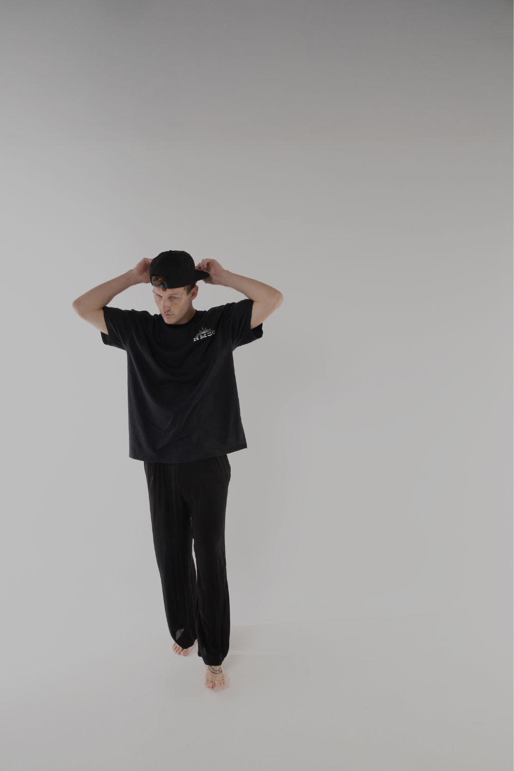 NMJC Structured Snapback - Black with PR Flag