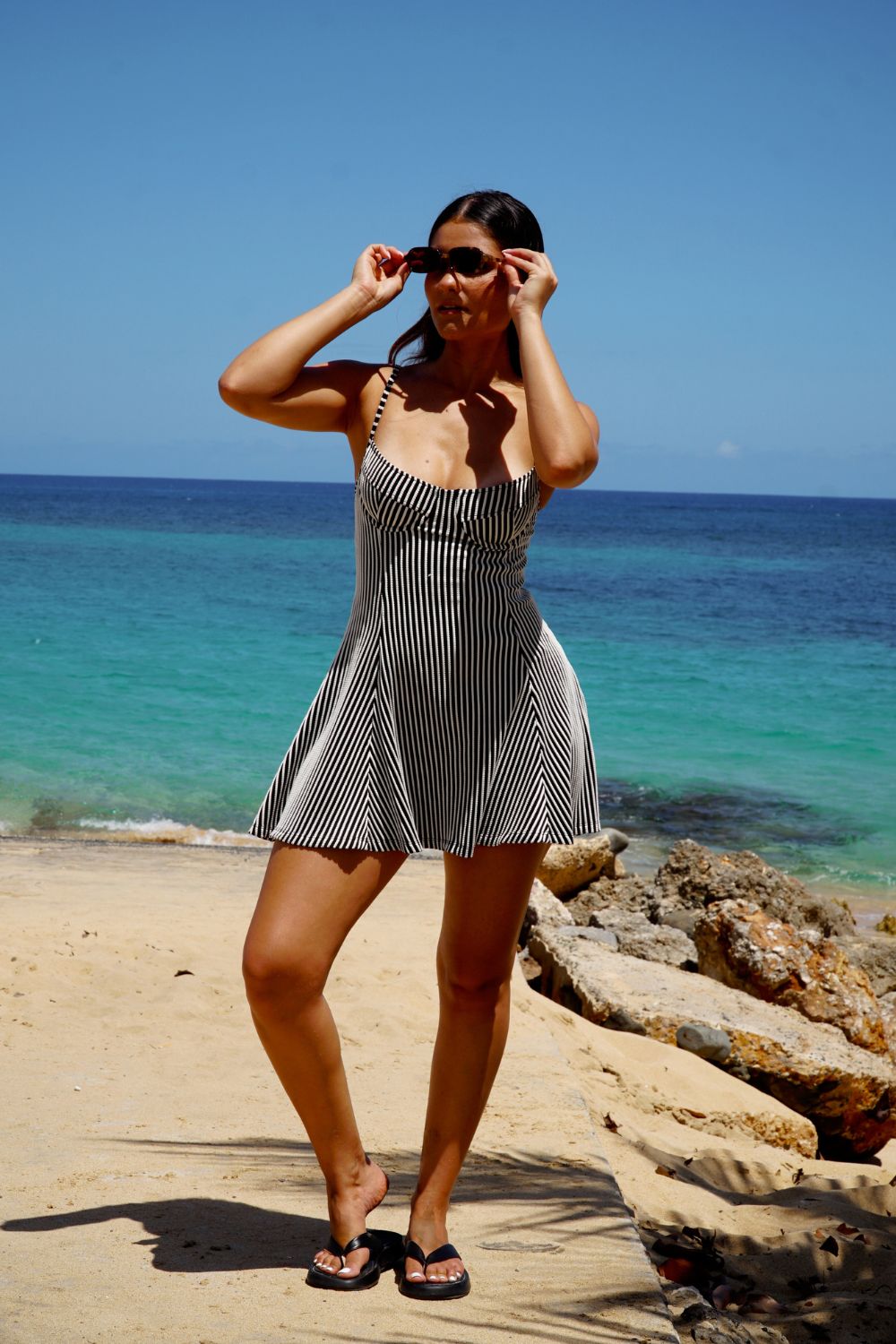 The Soleil Mini Dress - Striped