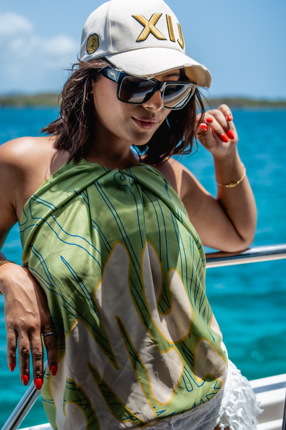 XIJ x NMJC Square Sarong – Olive