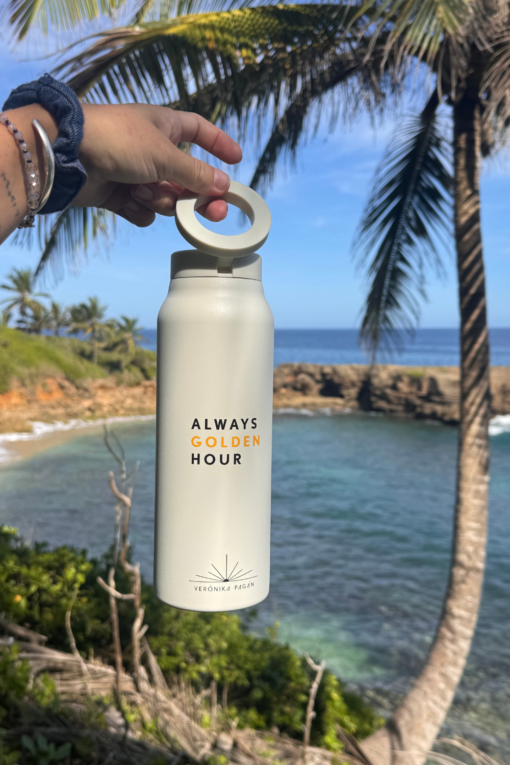 HydraGrip - Phone Magnet Water Bottle 24oz - Golden Hour