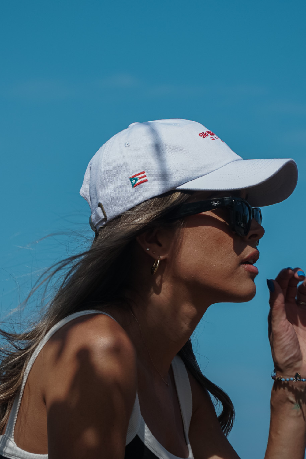 White and Red with PR Flag