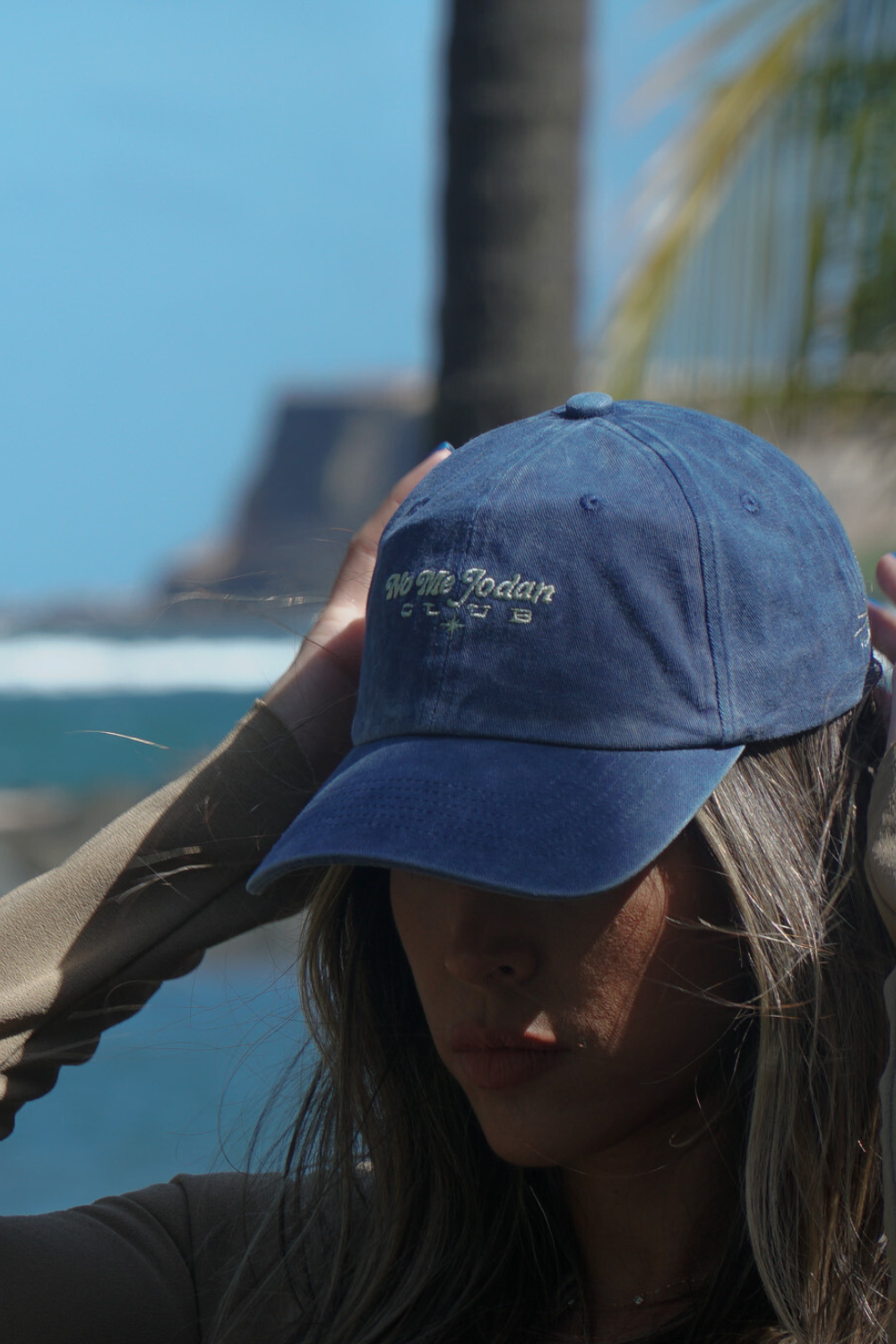 Washed Navy with PR Flag