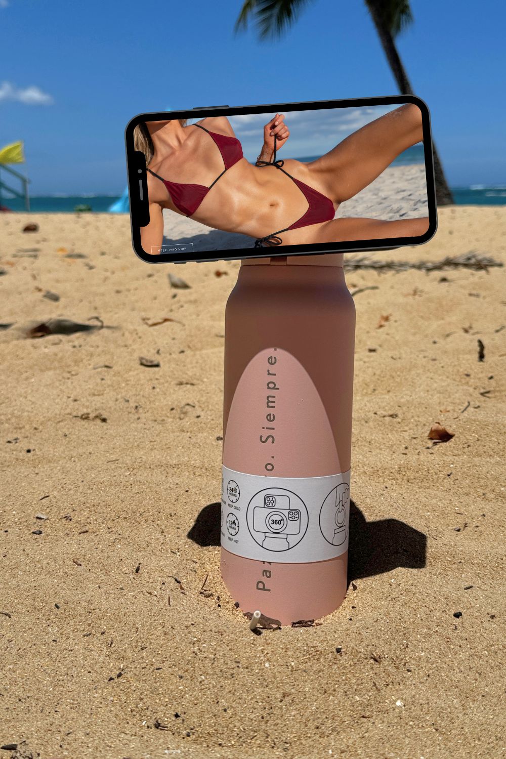 HydraGrip™ Water Bottle + Phone Stand — No Me Jodan Club