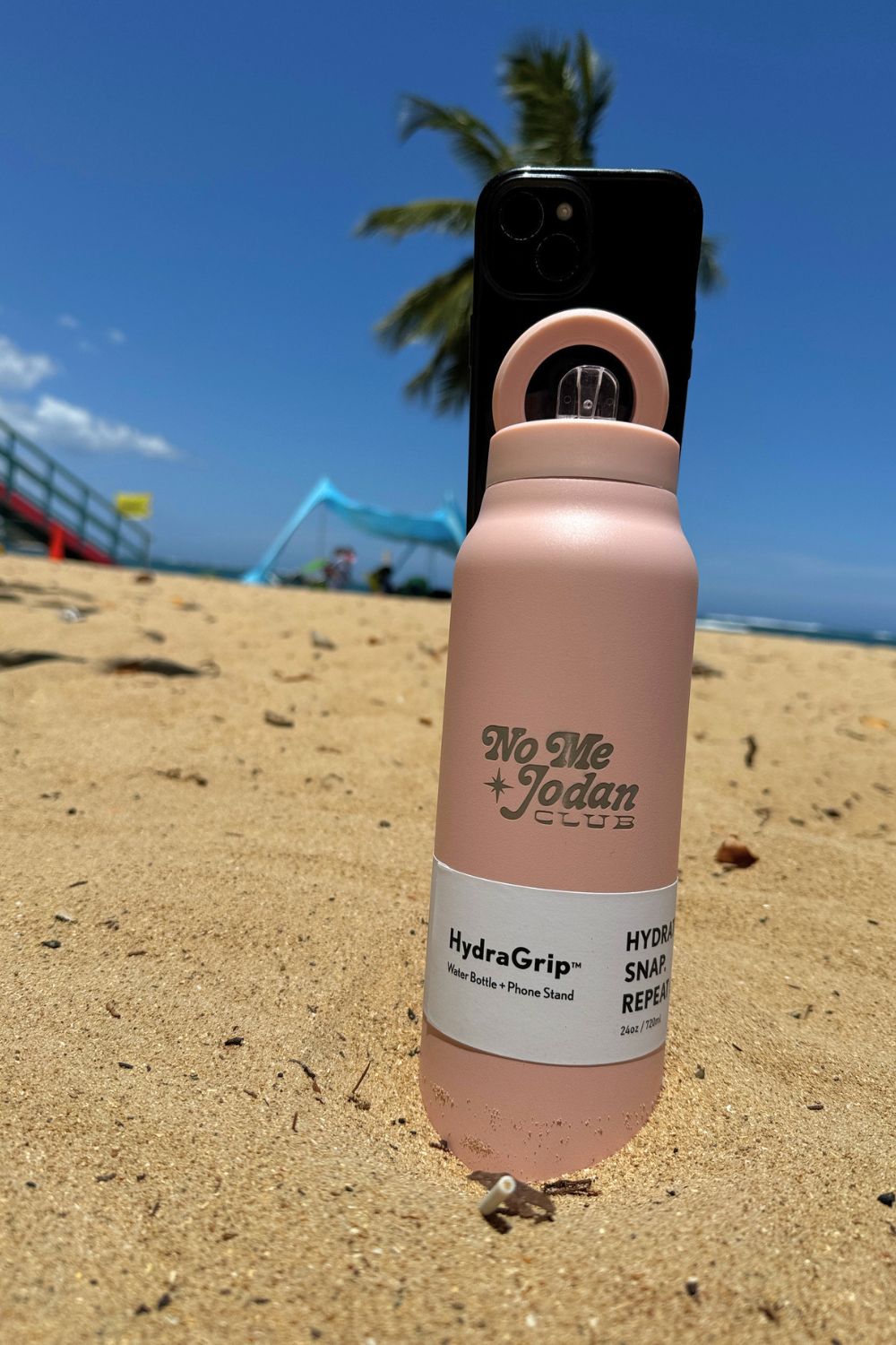 HydraGrip™ Water Bottle + Phone Stand — No Me Jodan Club
