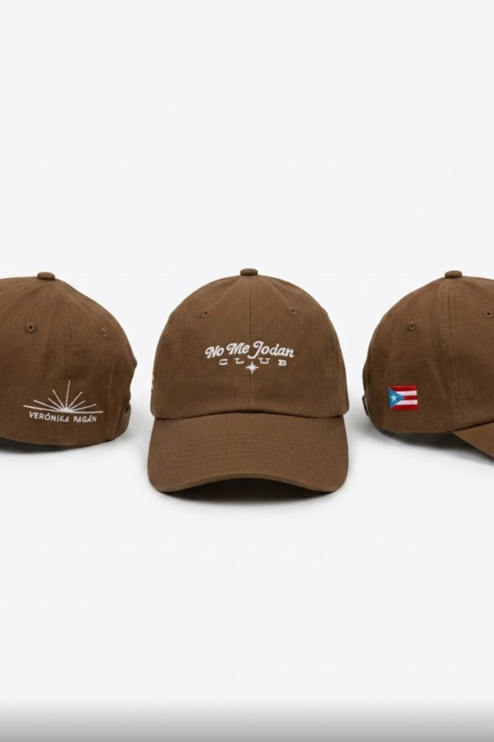 NMJC Minimal - Brown Cap with PR Flag
