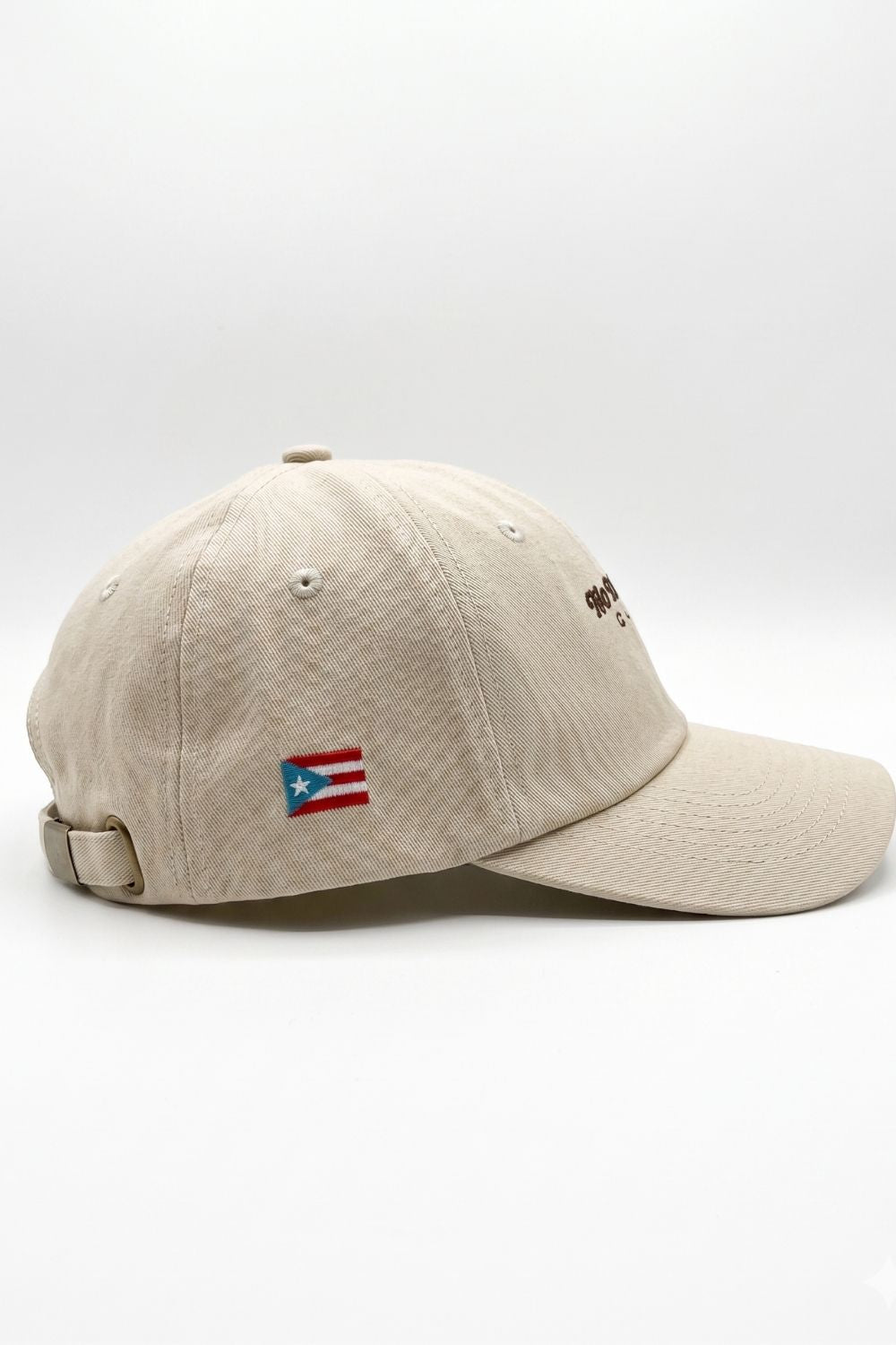 NMJC Minimal - Ivory & Chocolate Cap with PR Flag