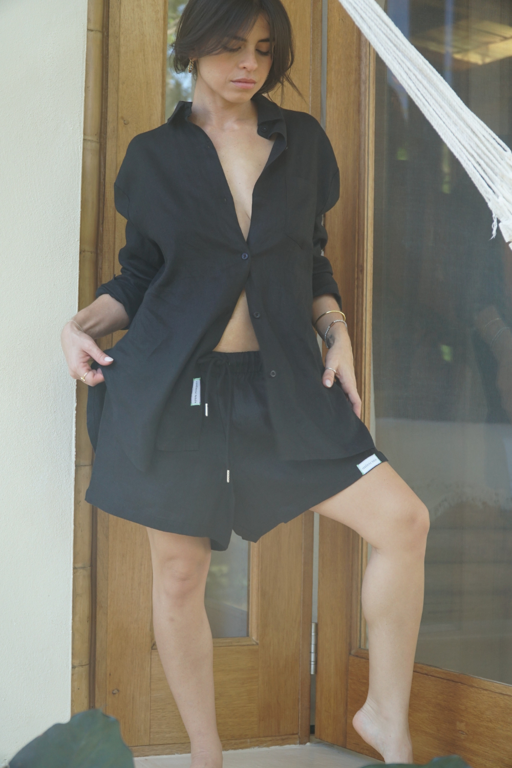 Duna - Linen Long Sleeve Blouse