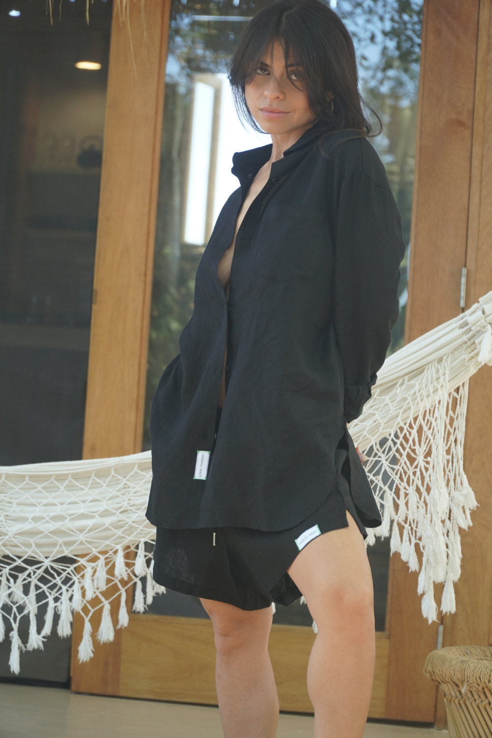 Duna - Linen Long Sleeve Blouse