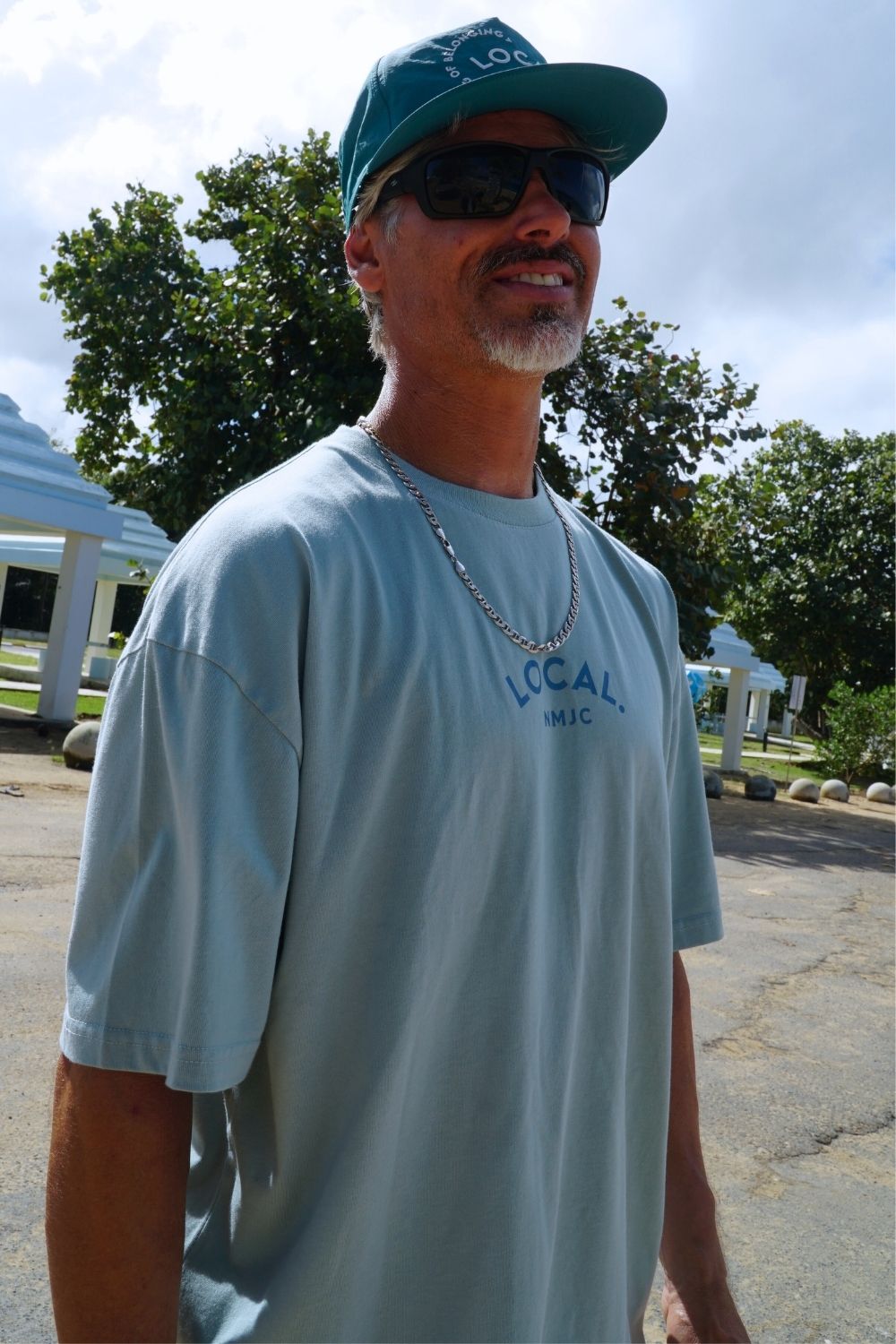 Local "Coast" Nylon Flat Brim - Teal