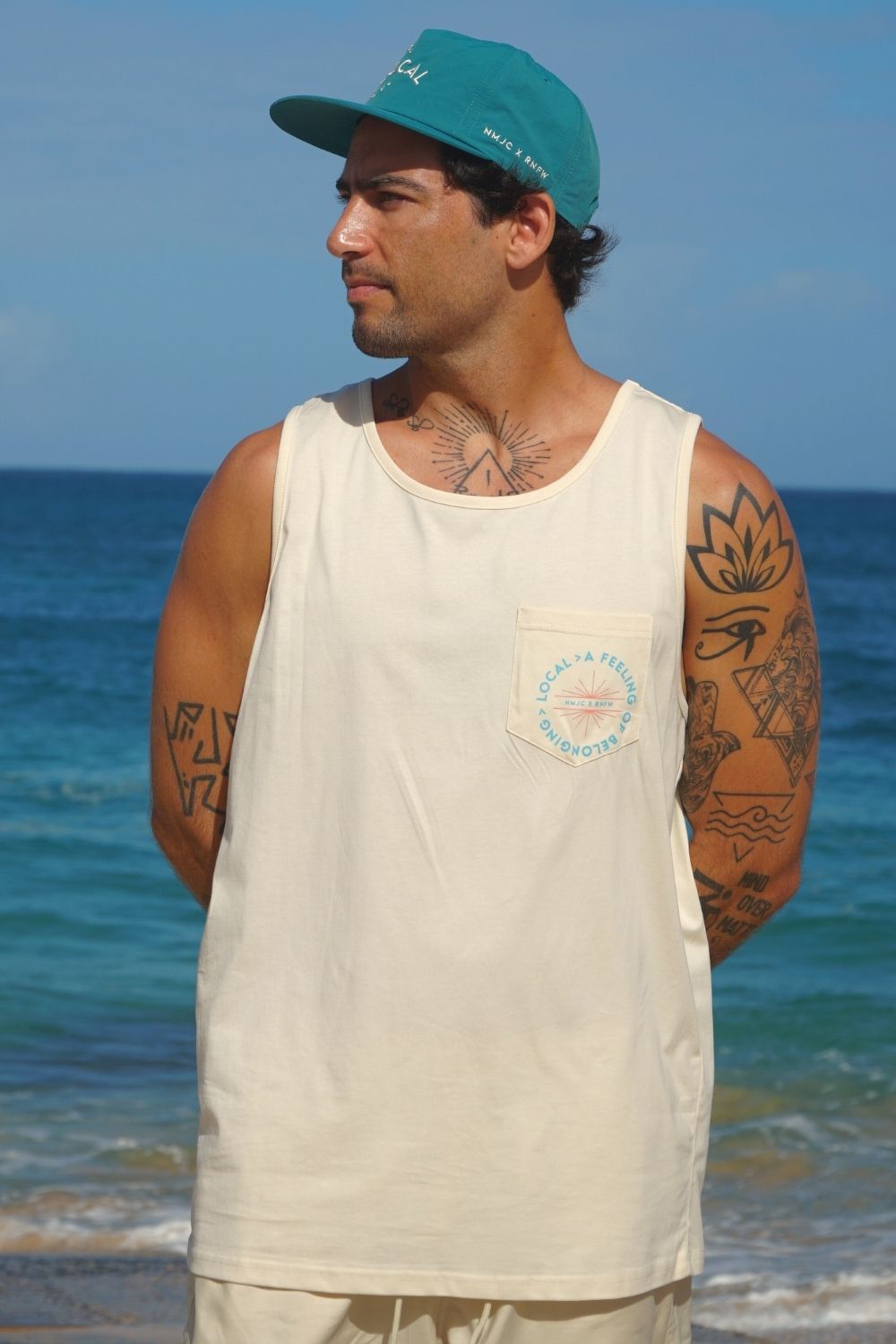 The "Flow" Pocket Tank - Creme