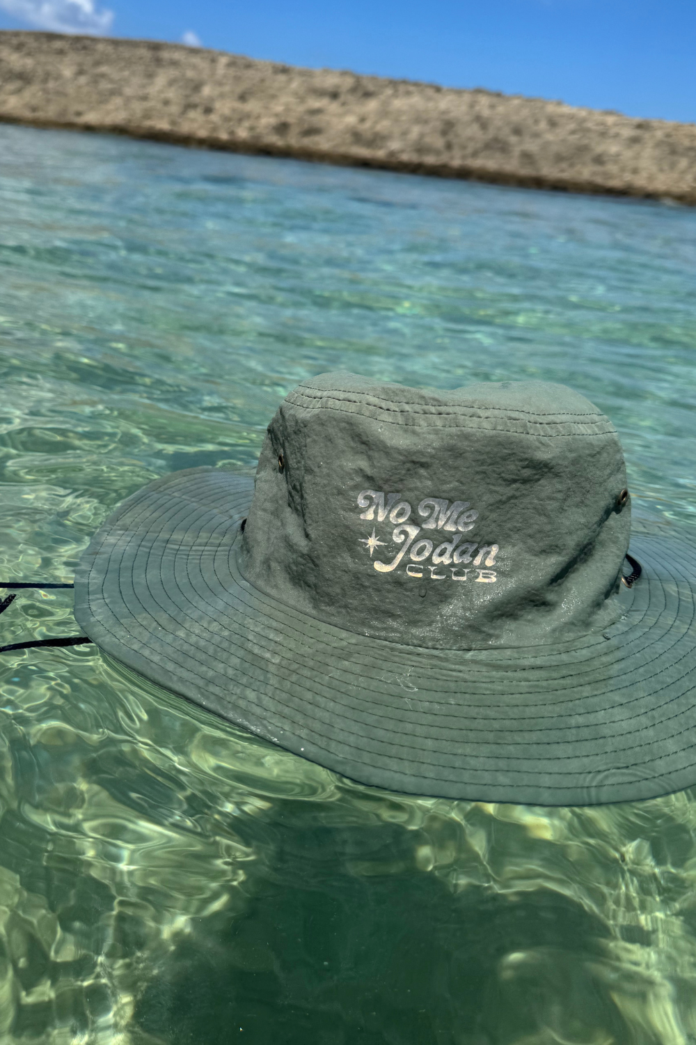 NMJC Large Brim Waterproof Bucket Hat with Reflective Logo