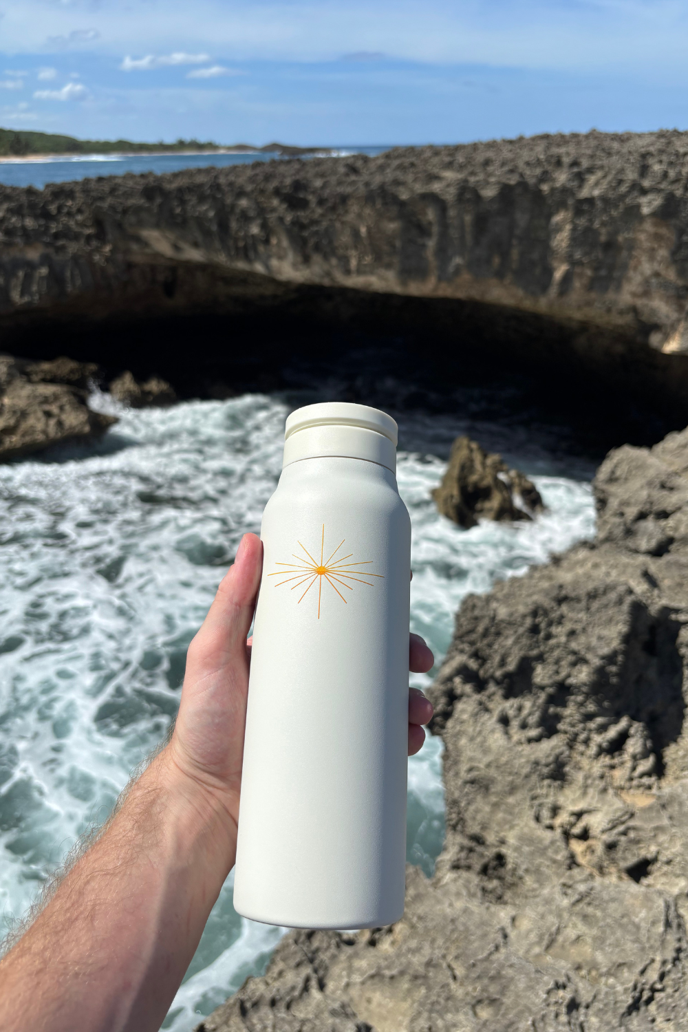 HydraGrip - Phone Magnet Water Bottle 24oz - Golden Hour