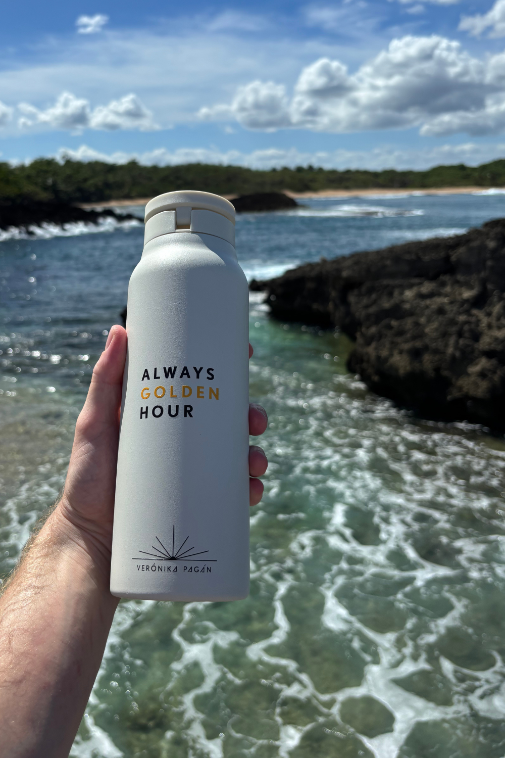 HydraGrip - Phone Magnet Water Bottle 24oz - Golden Hour