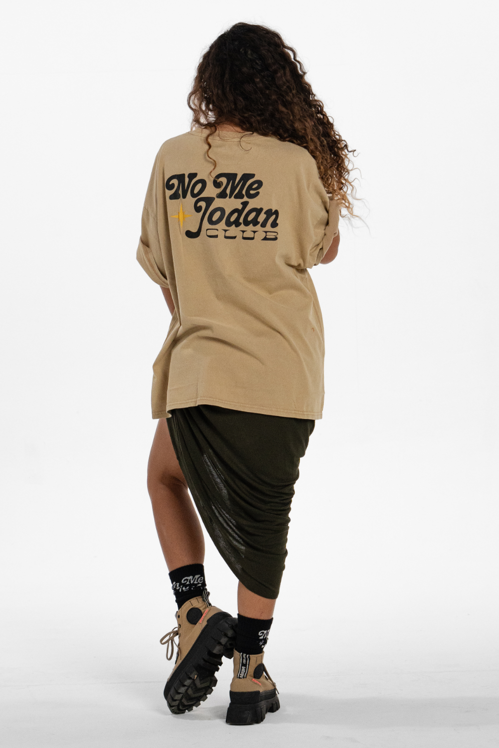 Evolving & Loving Washed Sand T-shirt