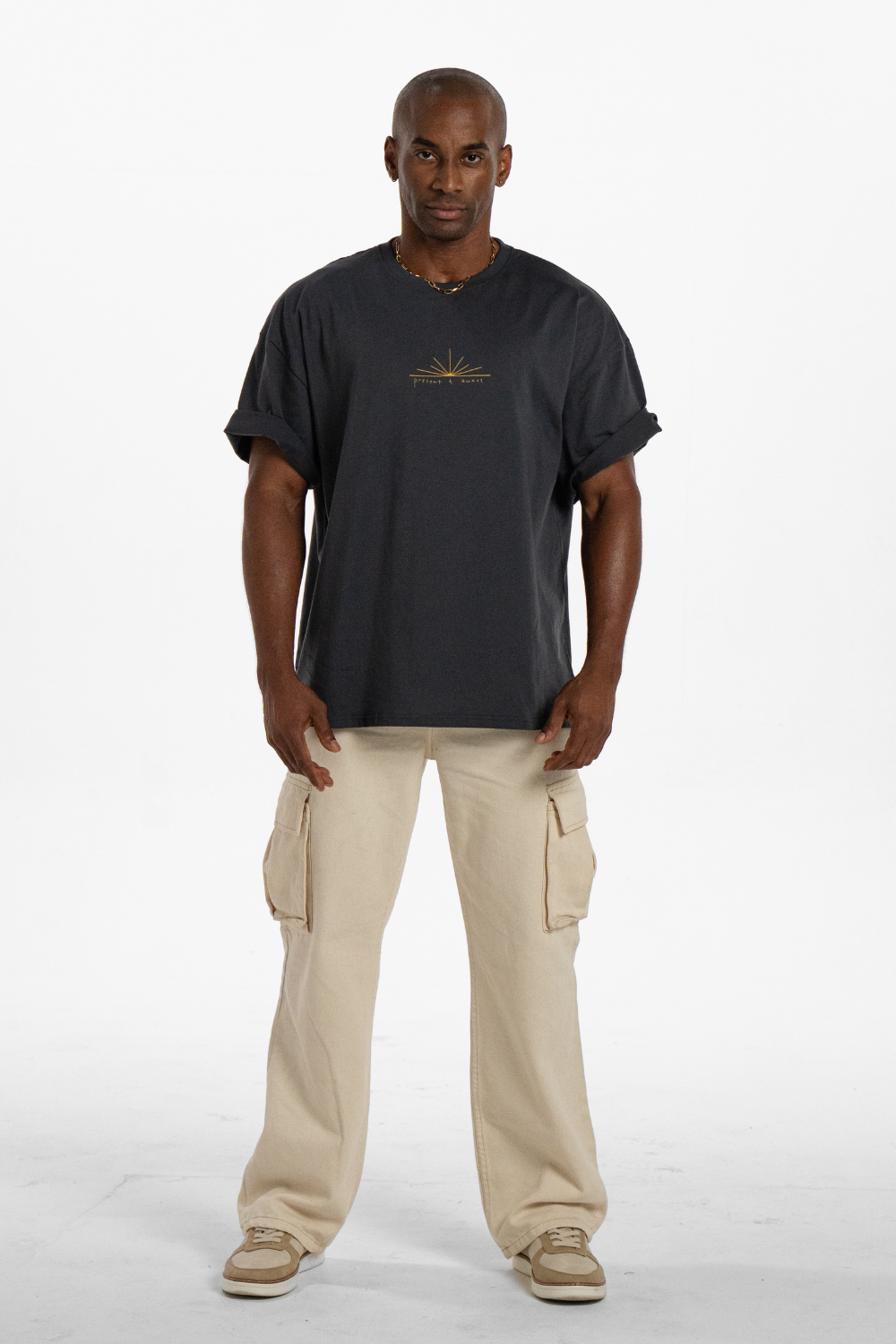 Present & Aware Charcoal T-shirt