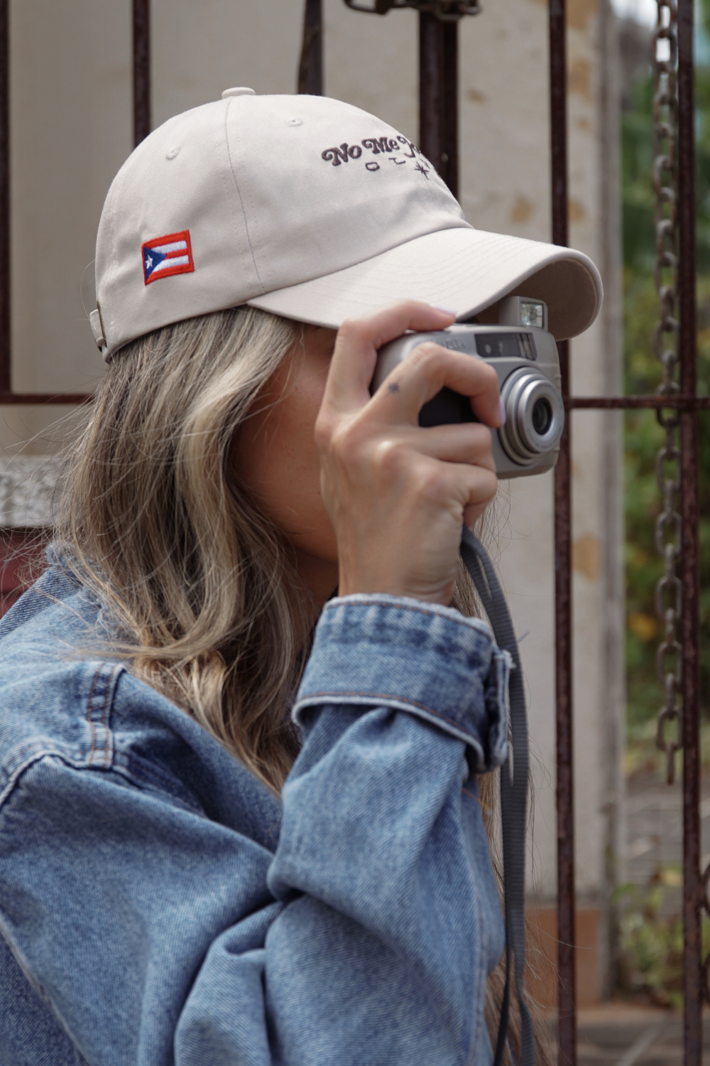 NMJC Minimal - Ivory & Chocolate Cap with PR Flag