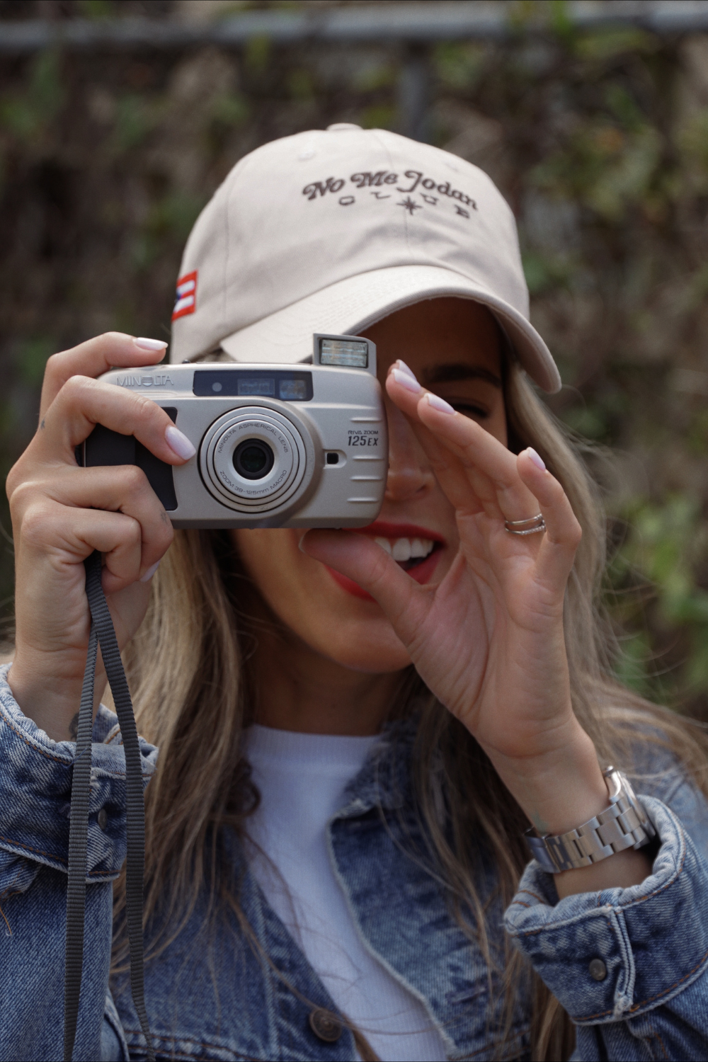 NMJC Minimal - Ivory & Chocolate Cap with PR Flag