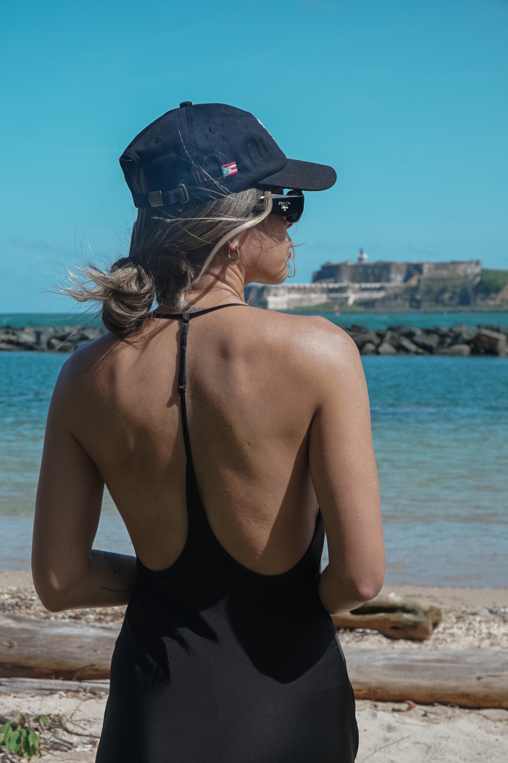 Black with PR Flag
