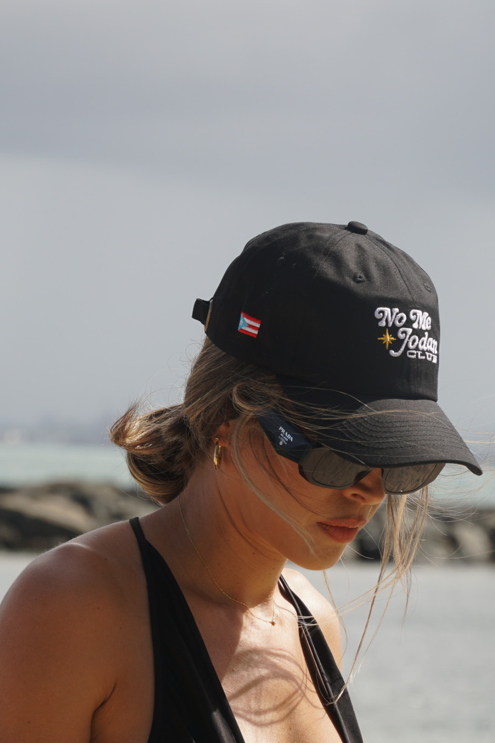 Black with PR Flag