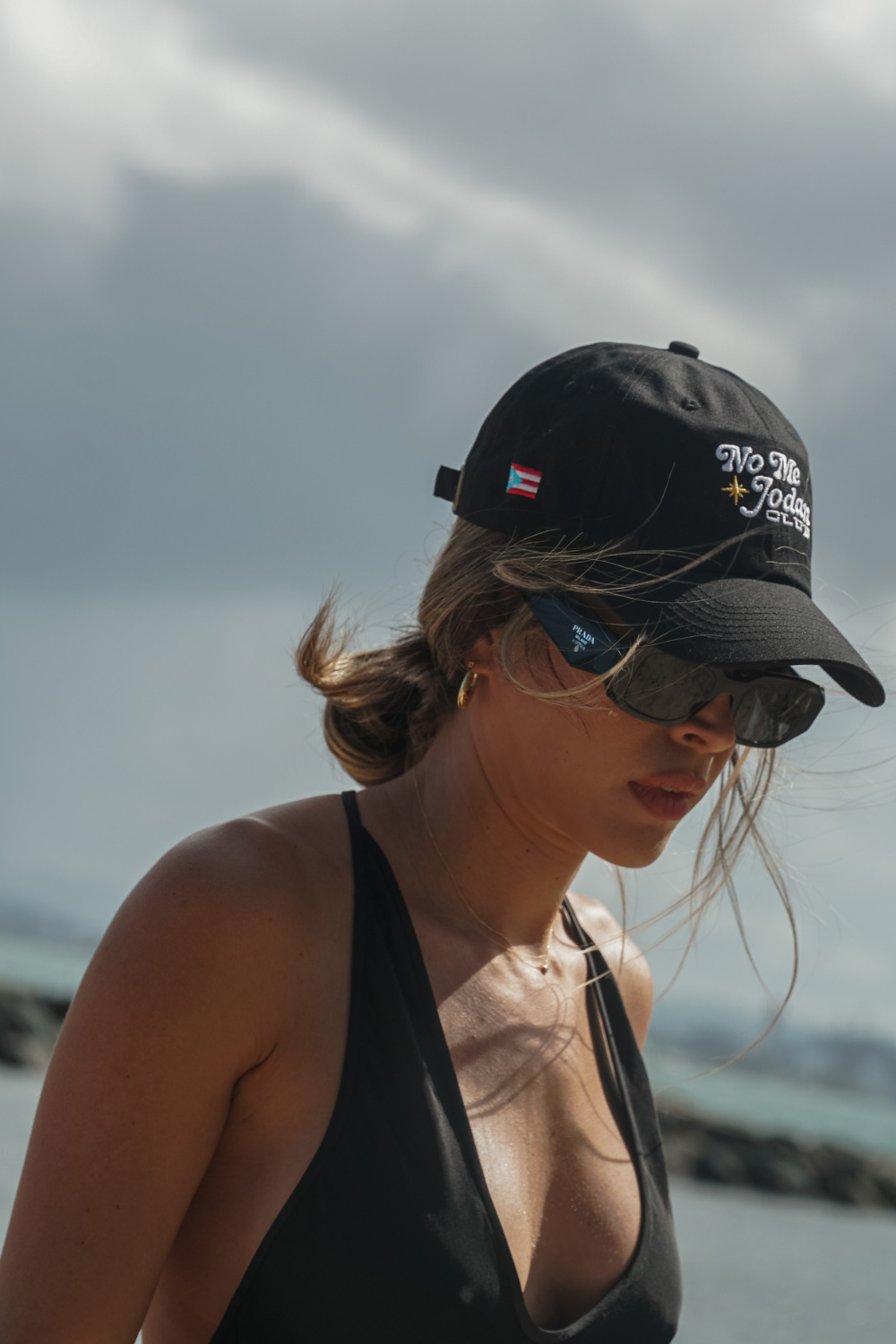 Black with PR Flag