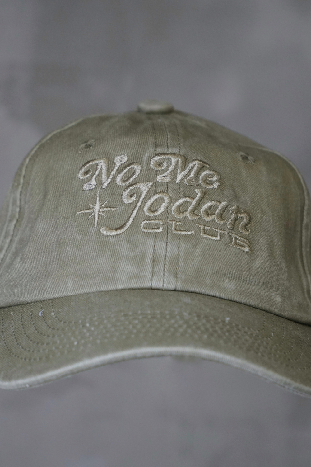 NMJC Tone-on-Tone Cap - Washed Beige with PR Flag