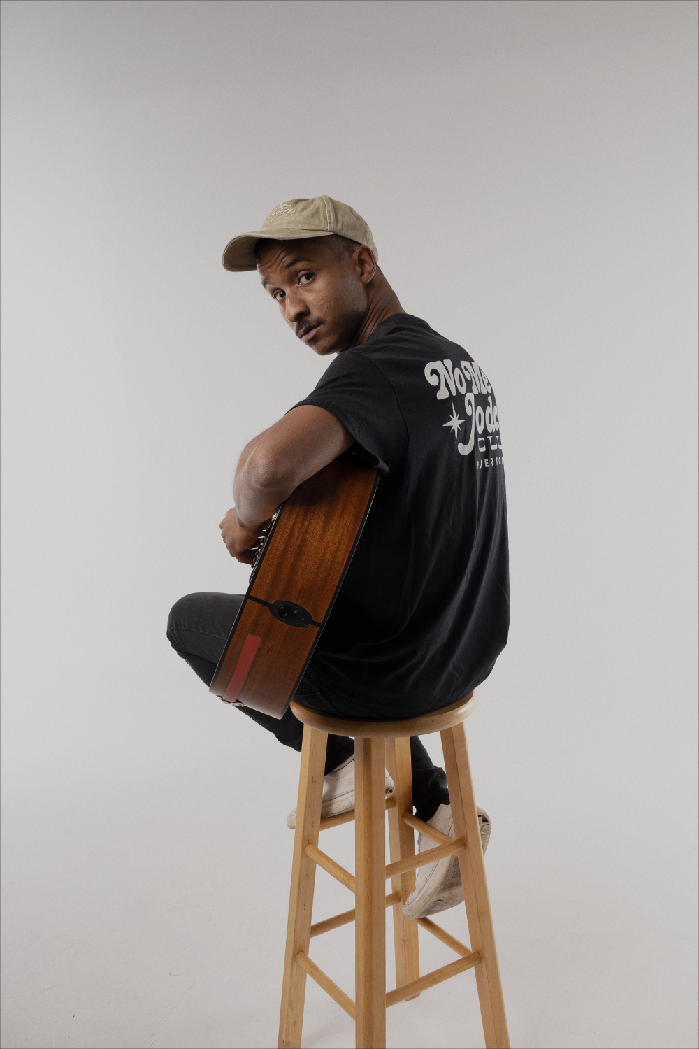 NMJC Tone-on-Tone Cap - Washed Beige with PR Flag