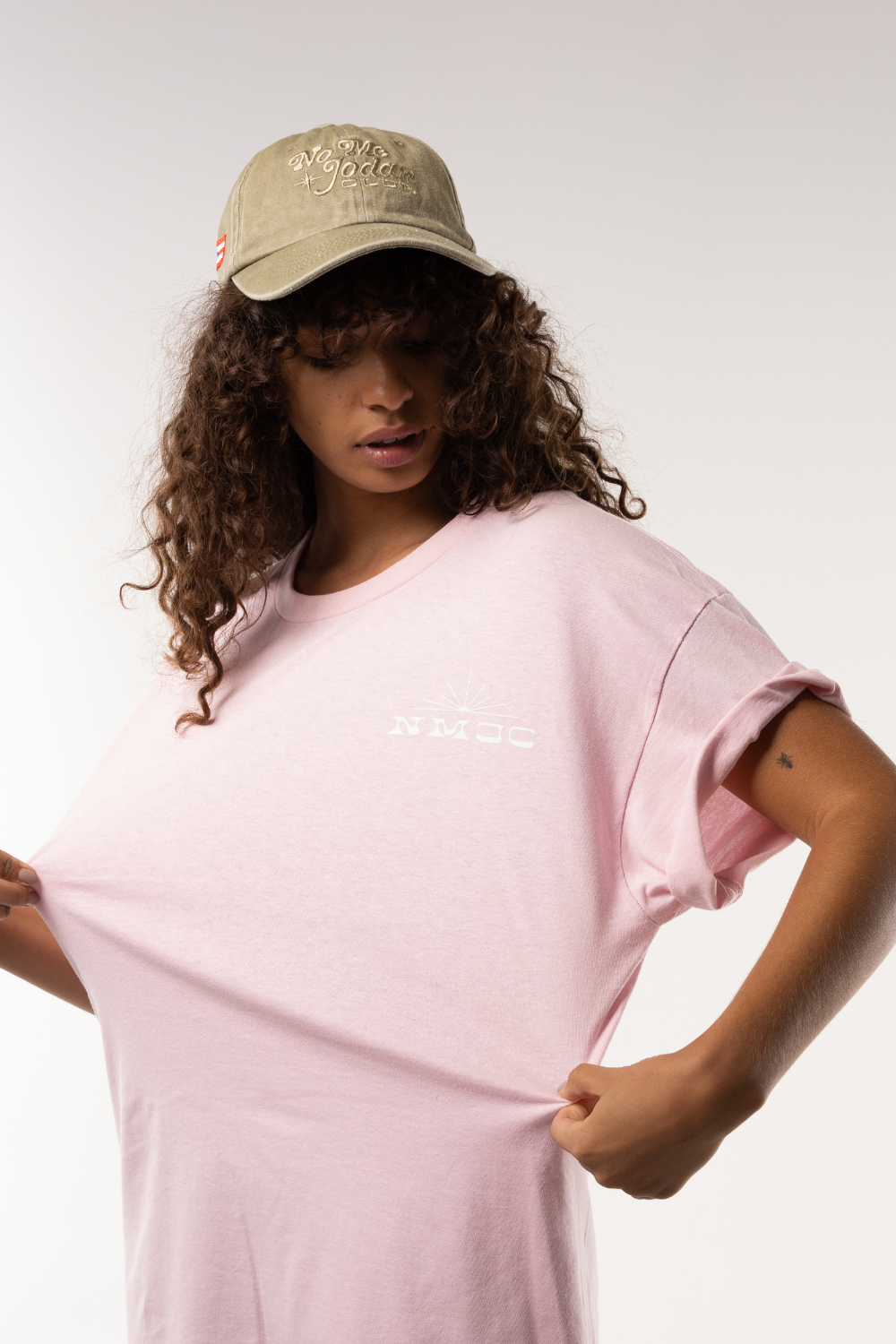 NMJC Tone-on-Tone Cap - Washed Beige with PR Flag