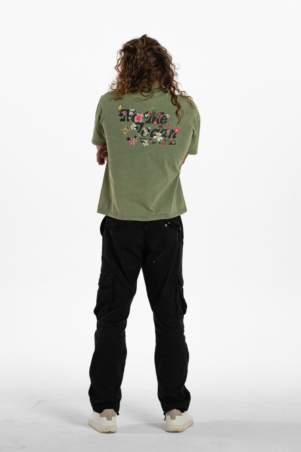 Blooming! Washed Green T-Shirt