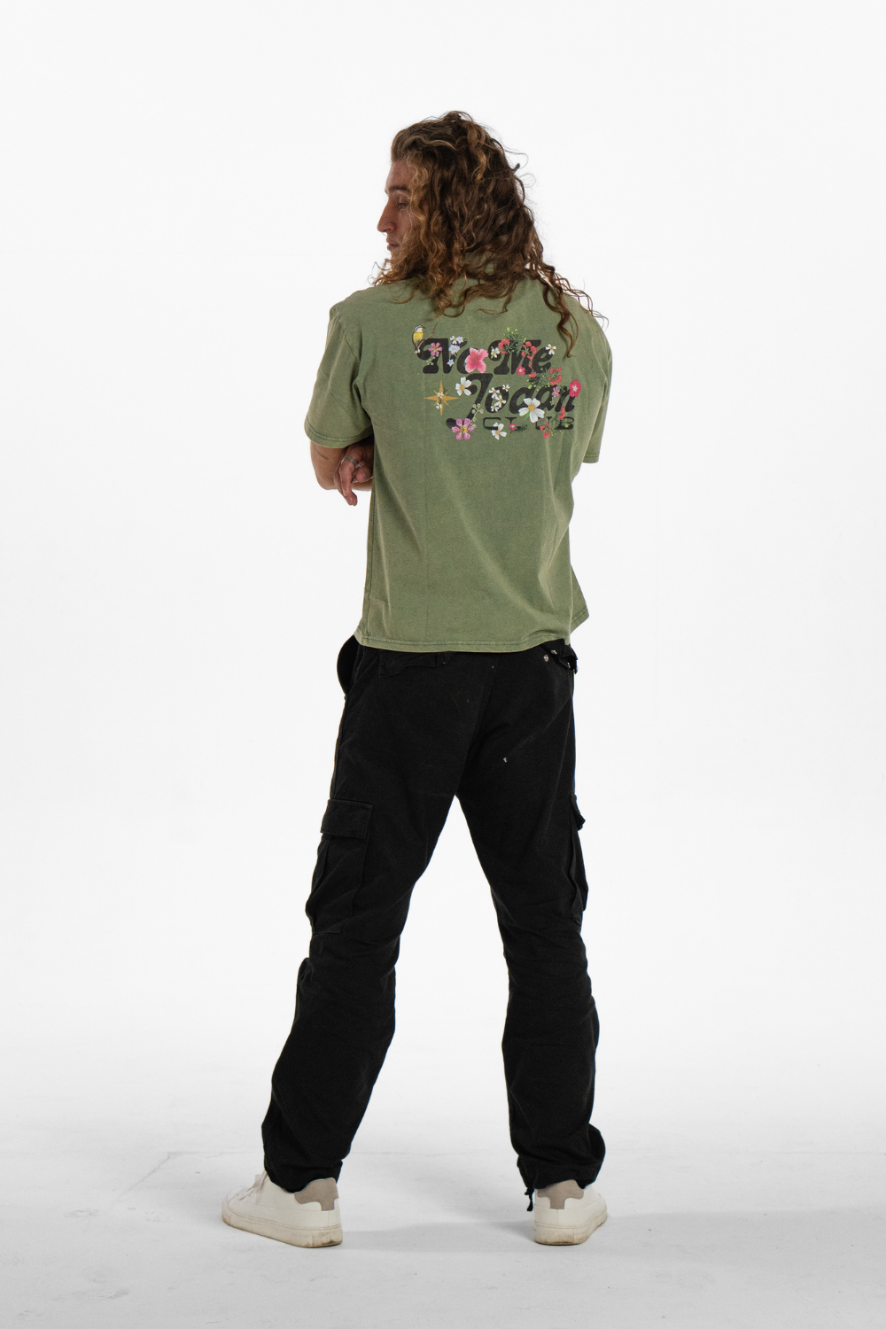 Blooming! Washed Green T-Shirt