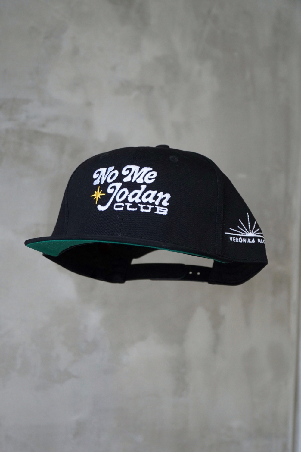 NMJC Structured Snapback - Black with PR Flag