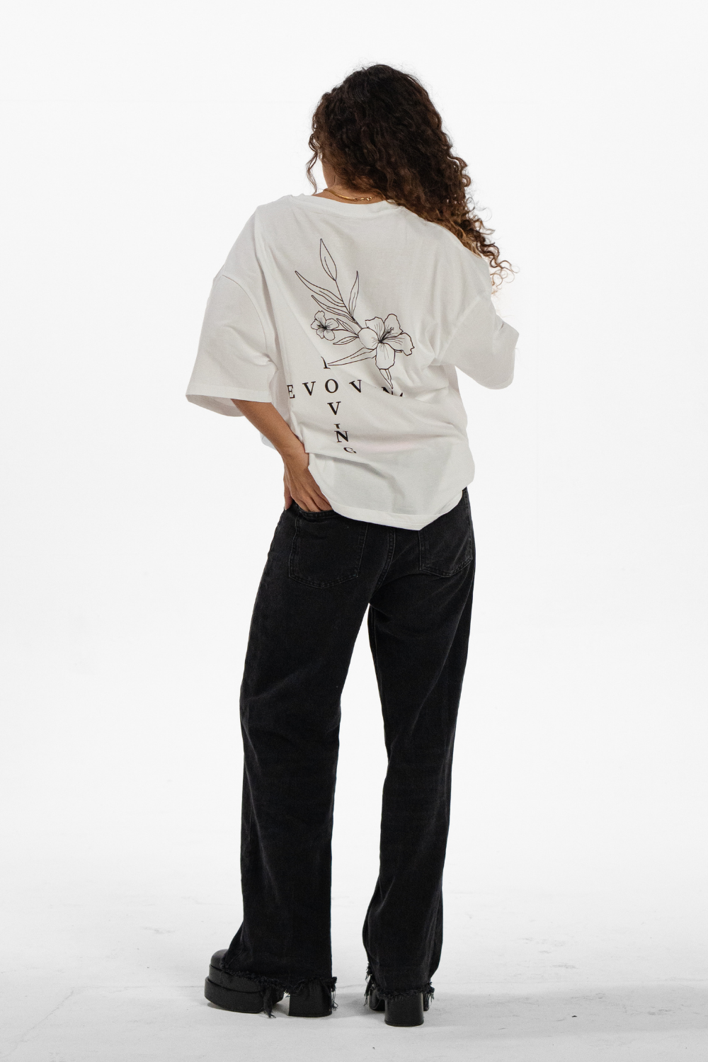 Evolving & Loving Crisp White T-shirt