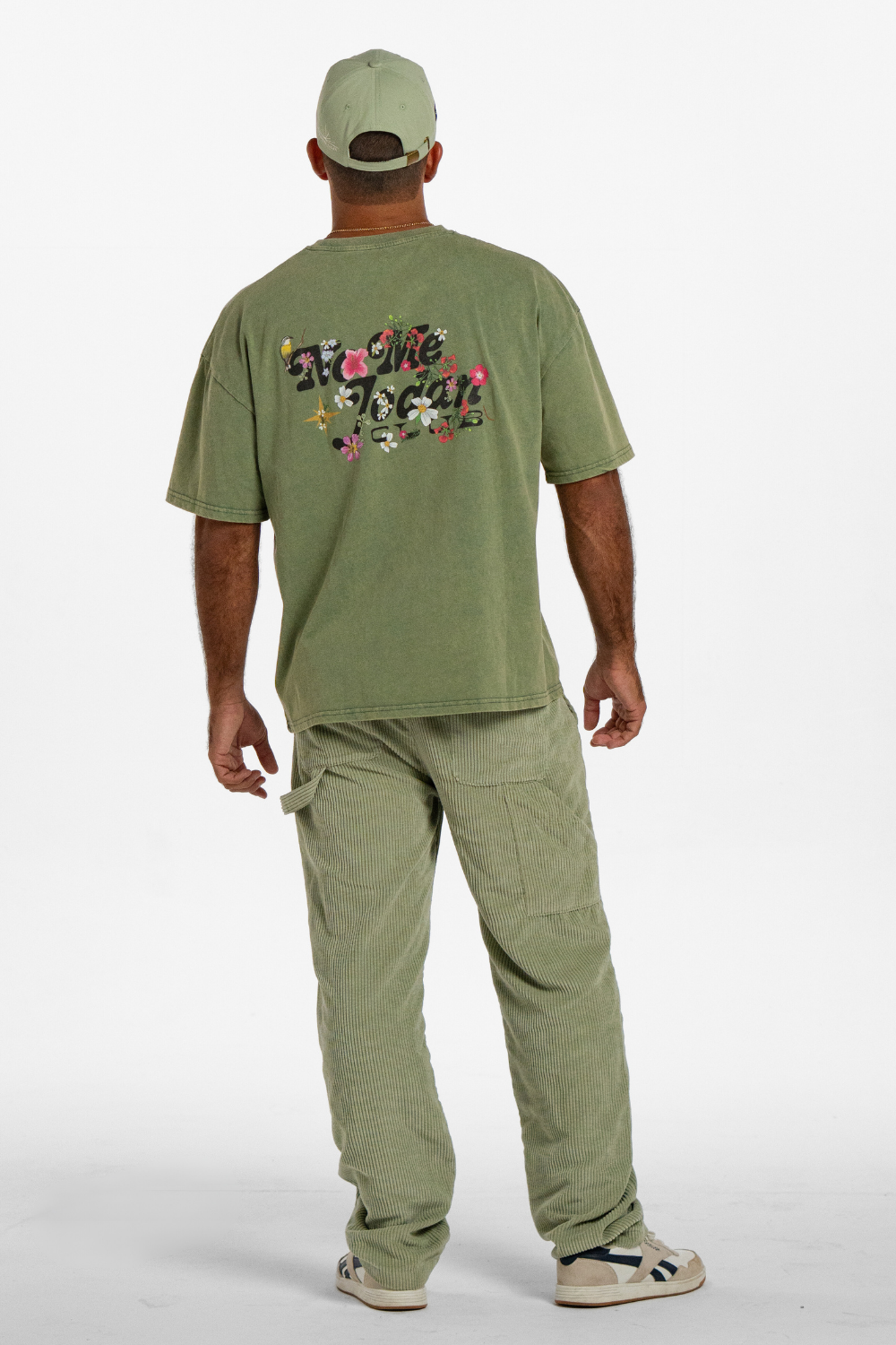 Blooming! Washed Green T-Shirt