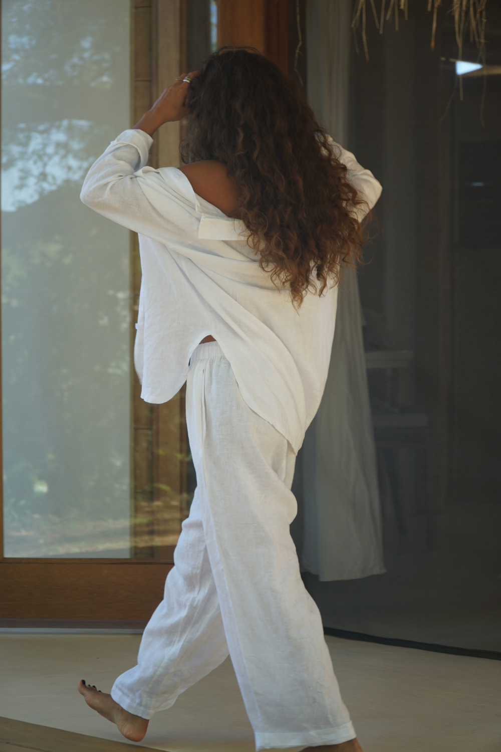 Duna - Linen Long Sleeve Blouse