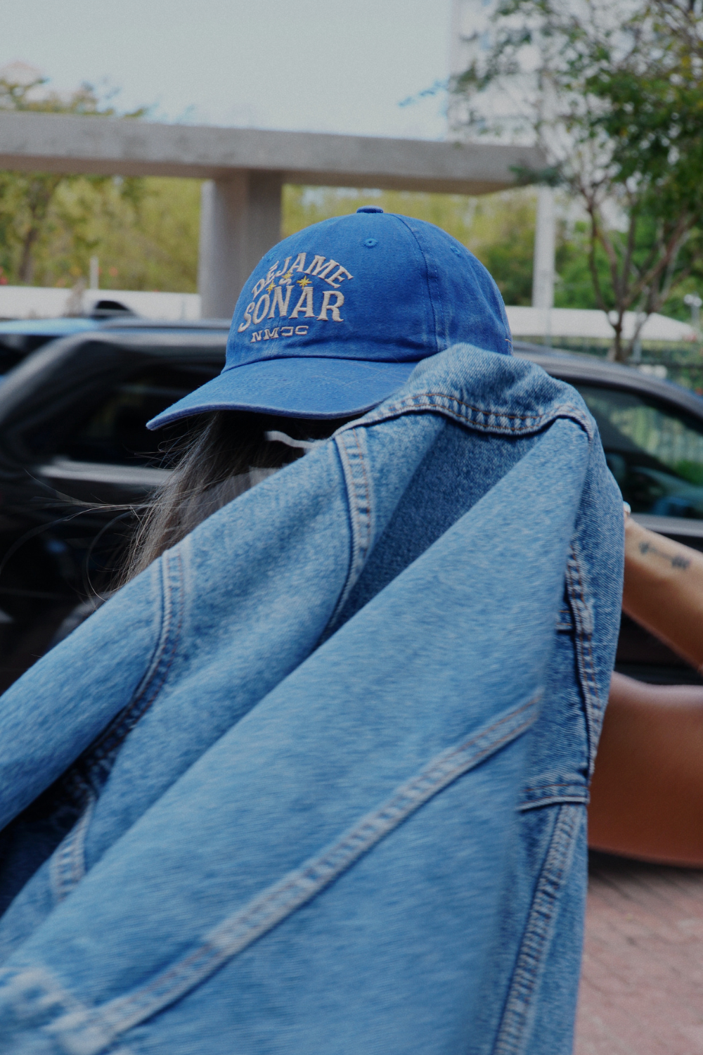 Washed Blue with PR Flag