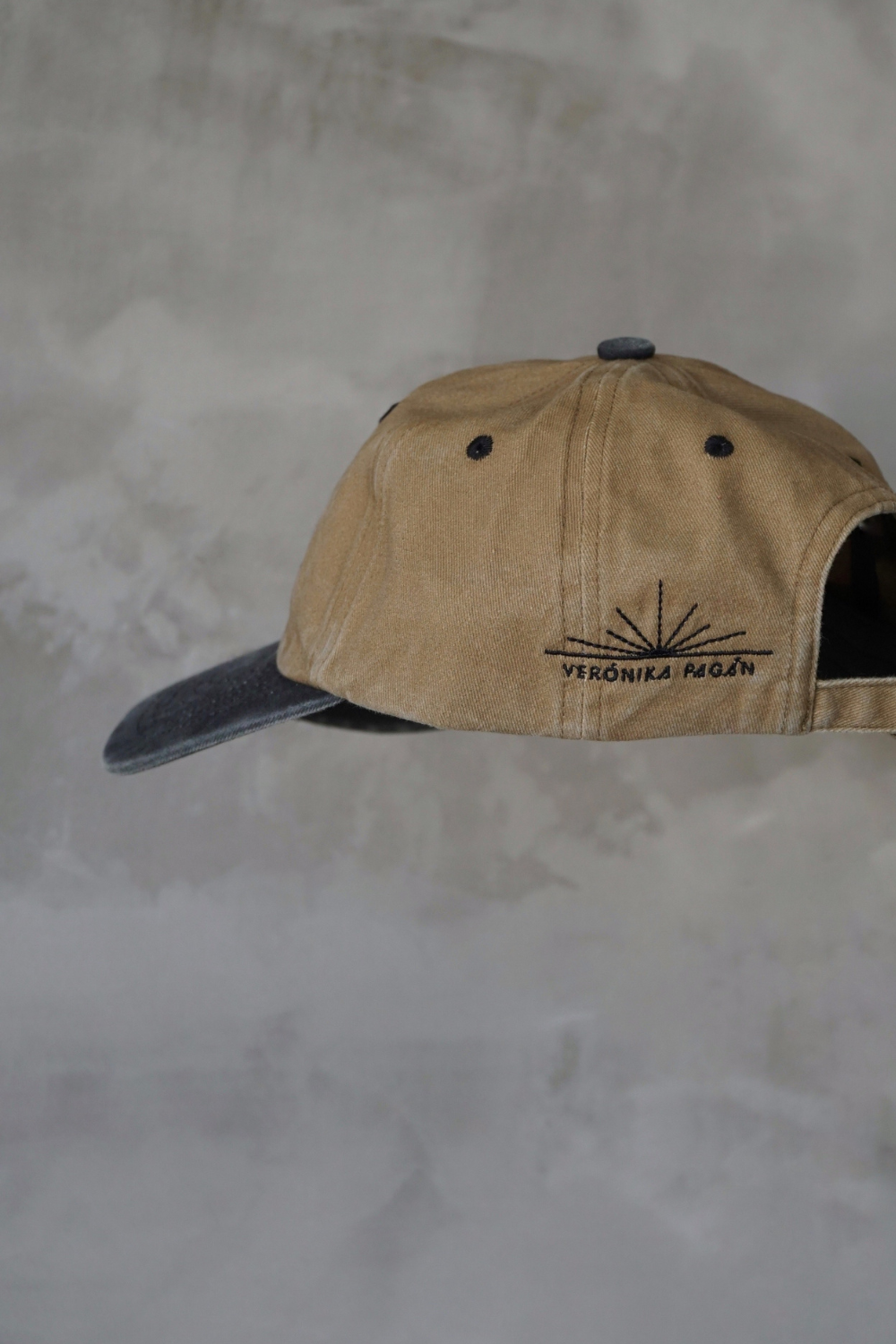 NMJC Shield Cap - Vintage Wash Khaki/Black (Bestseller)