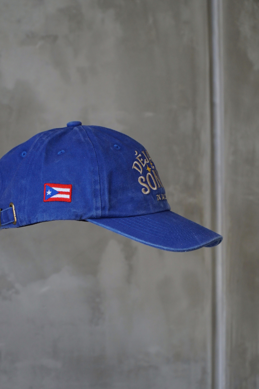 Washed Blue with PR Flag