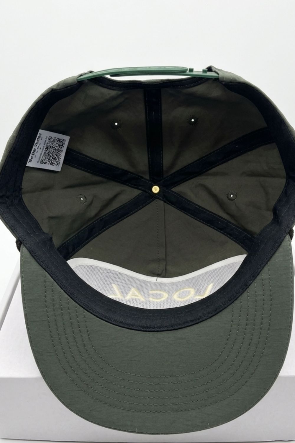 Local "NMJC" Nylon Flat Brim - Charcoal