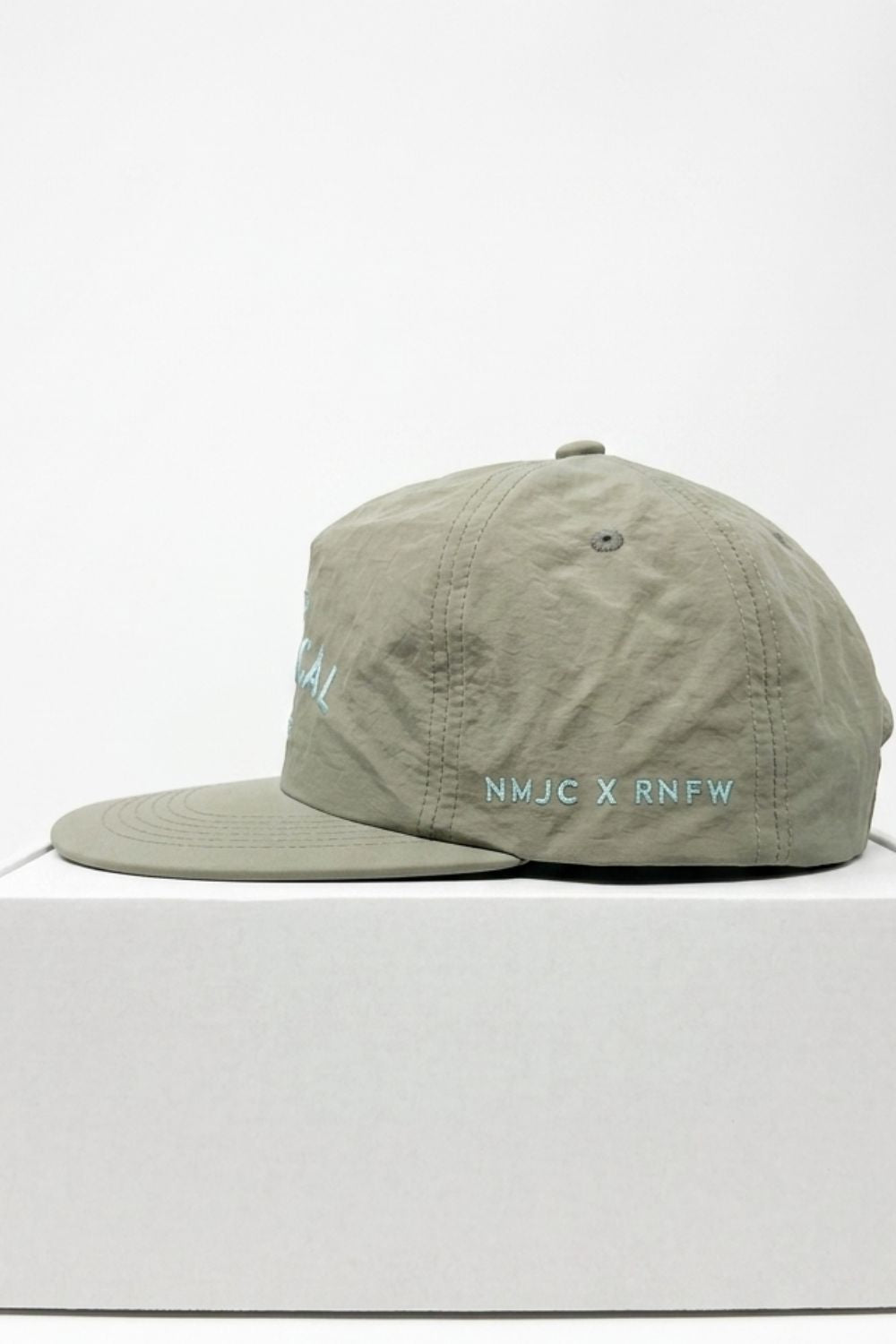 Local "NMJC" Nylon Flat Brim - Gray