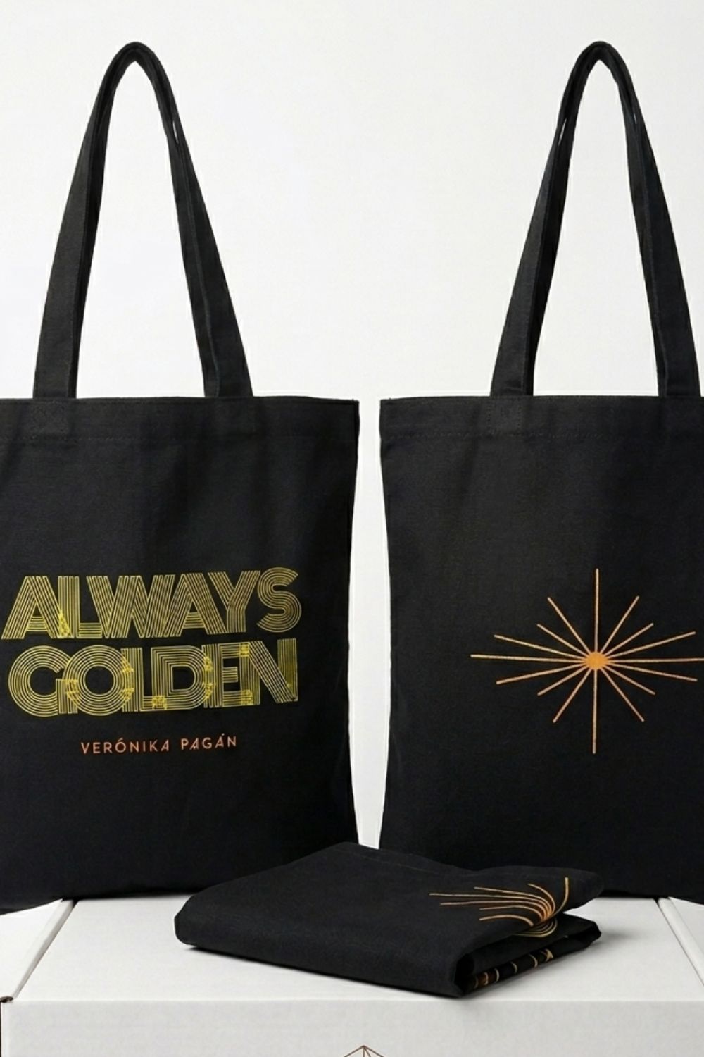 Always Golden - Handy Tote - Black