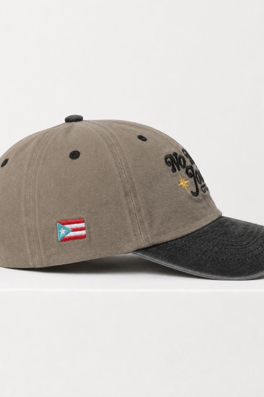 NMJC Shield Cap - Vintage Wash Khaki/Black (Bestseller)