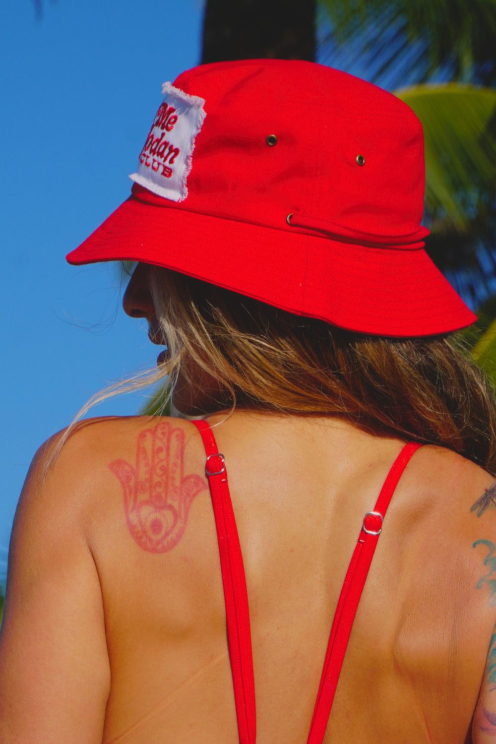 Washed Katoenen Bucket Hat Dames/Heren - Zomer Brede Rand Strandhoed, Wit