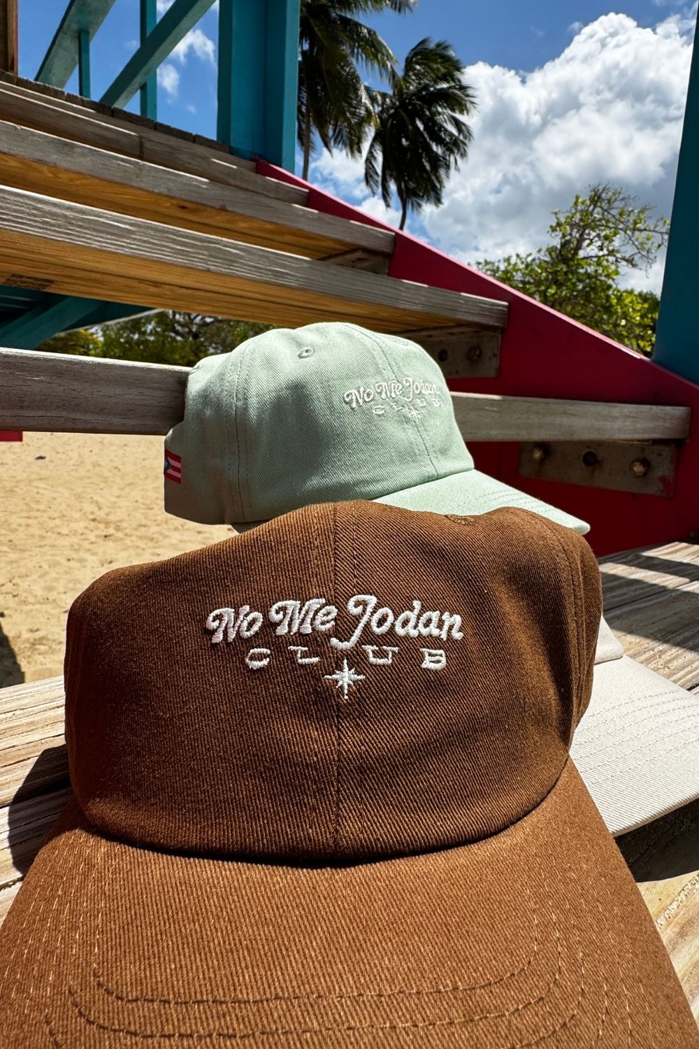 NMJC Minimal - Brown Cap with PR Flag