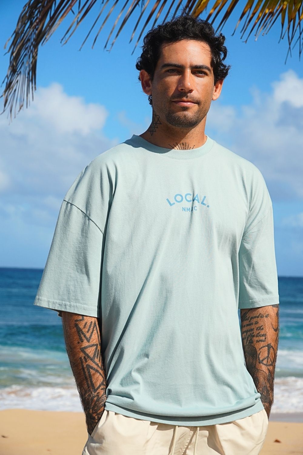 The "Wavy" Puff Tee - Ocean Blue