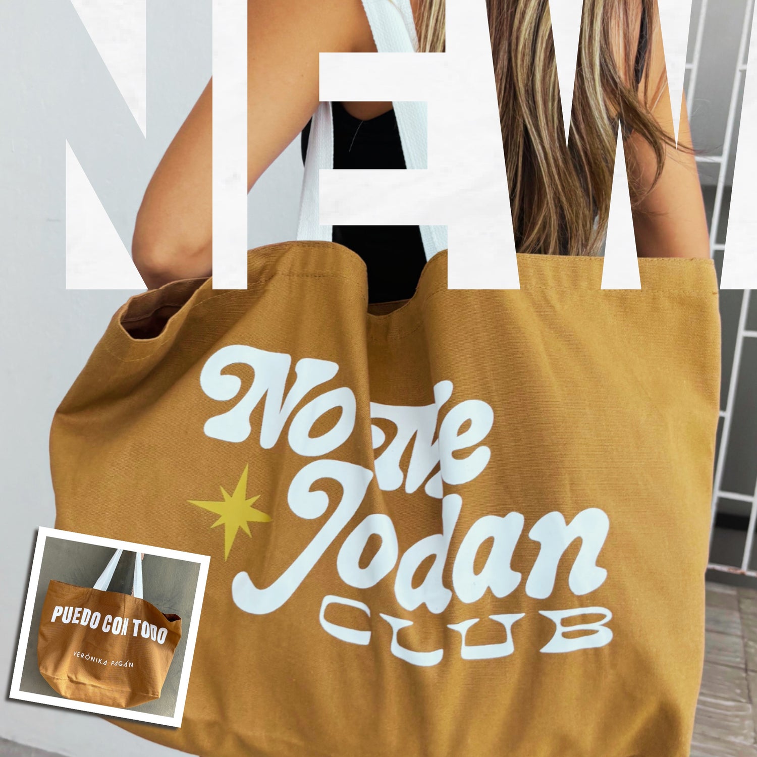 No me jodan Club New Tote Bag by Veronika Pagan