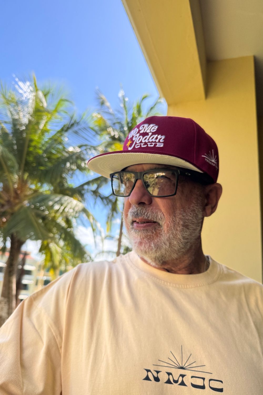 NMJC Structured Snapback - Black with PR Flag