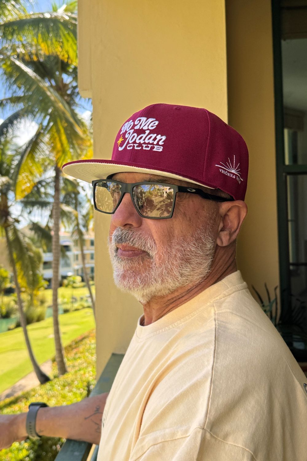 NMJC Structured Snapback - Black with PR Flag