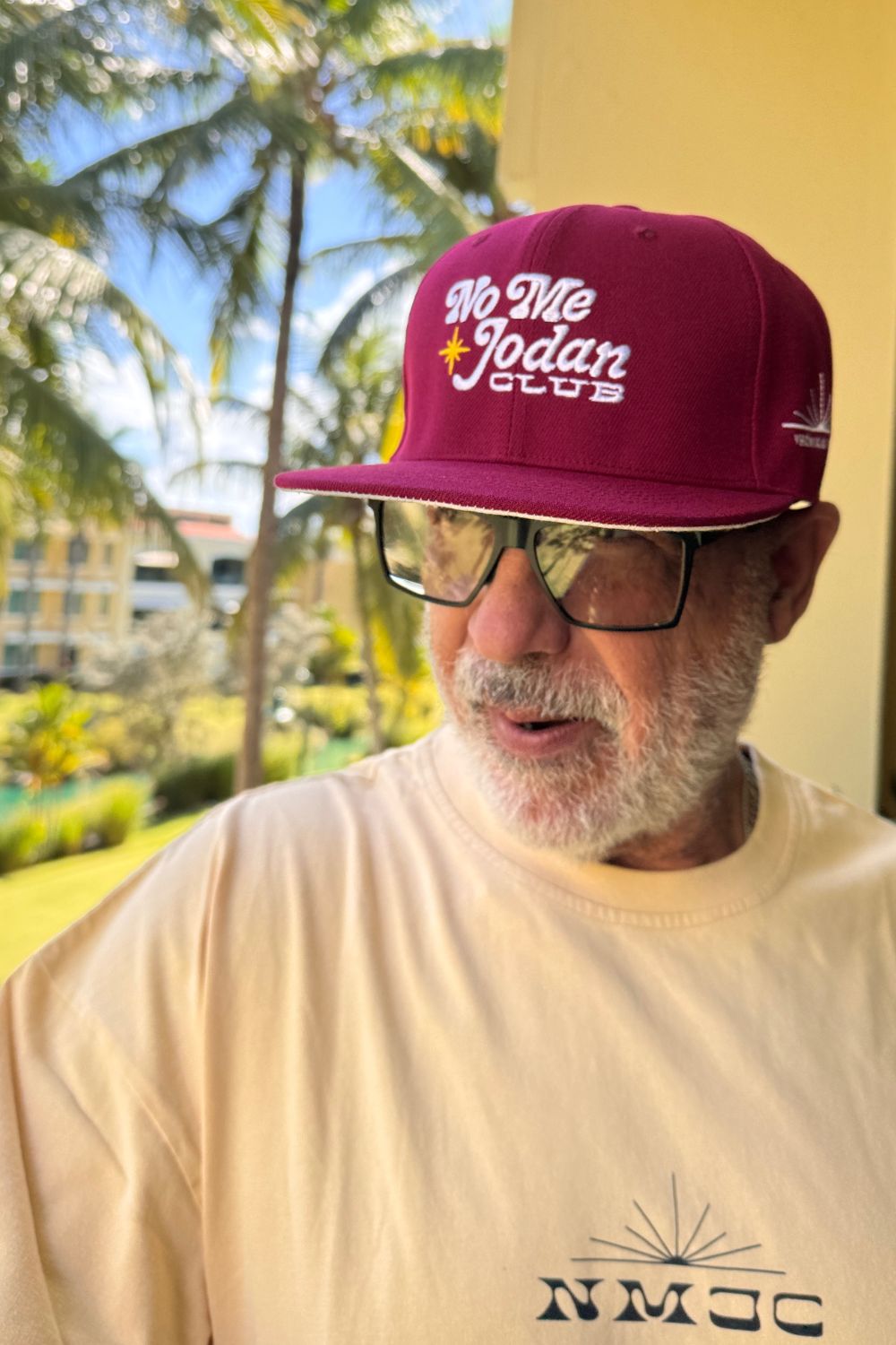 NMJC Structured Snapback - Black with PR Flag