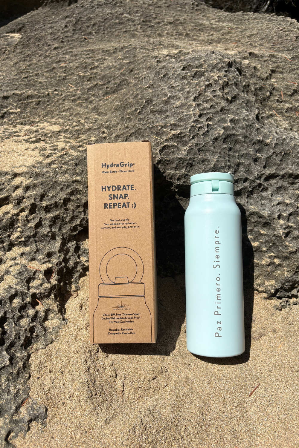 HydraGrip - Phone Magnet Water Bottle 24oz - NMJC