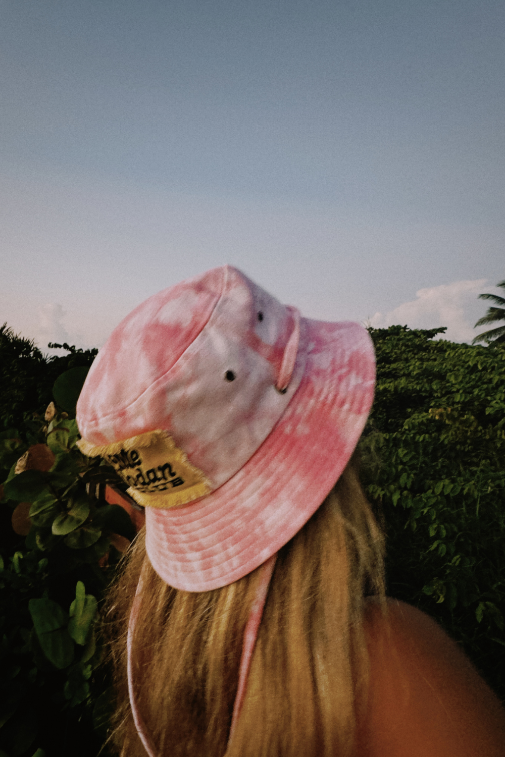 Patch Bucket Hat - Pink Tie Dye